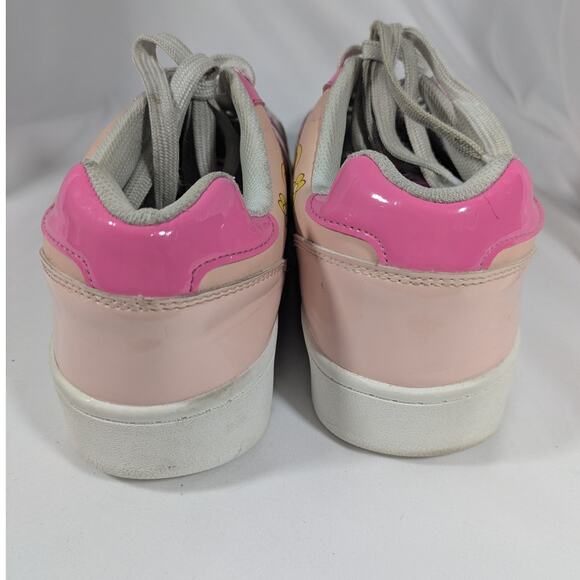 Mattel Barbie Women's Sneakers Retro Floral Pink and White‎ Size 10 - Picture 4 of 10